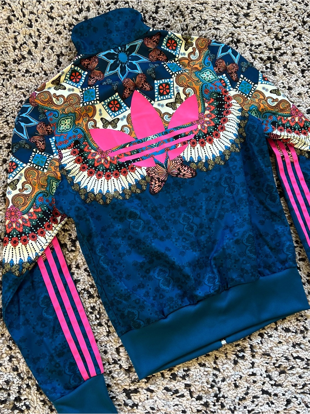 Adidas Originals x Farm Rio Borbomix Firebird Track Jacket Full Zip Womens Small - Picture 14 of 16
